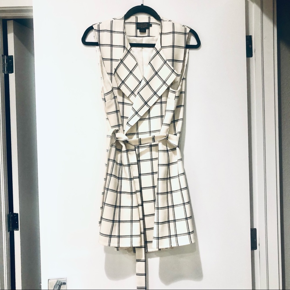 Pendleton Plaid Gingham Checkered Wool Wrap Dress that ties